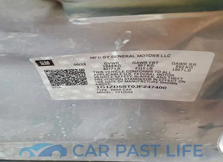 1G1ZD5ST0JF247400# 12