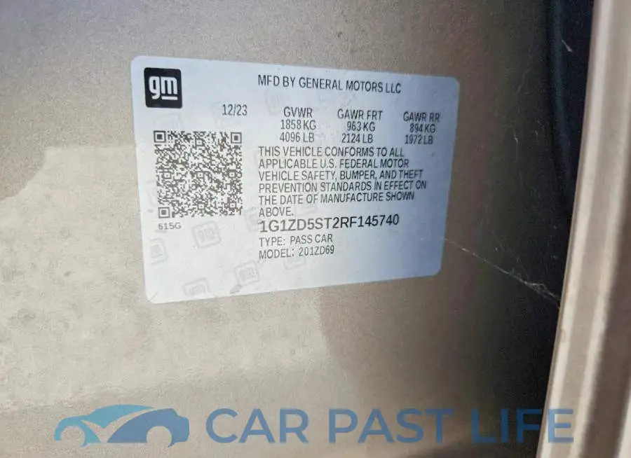 1G1ZD5ST2RF145740# 12