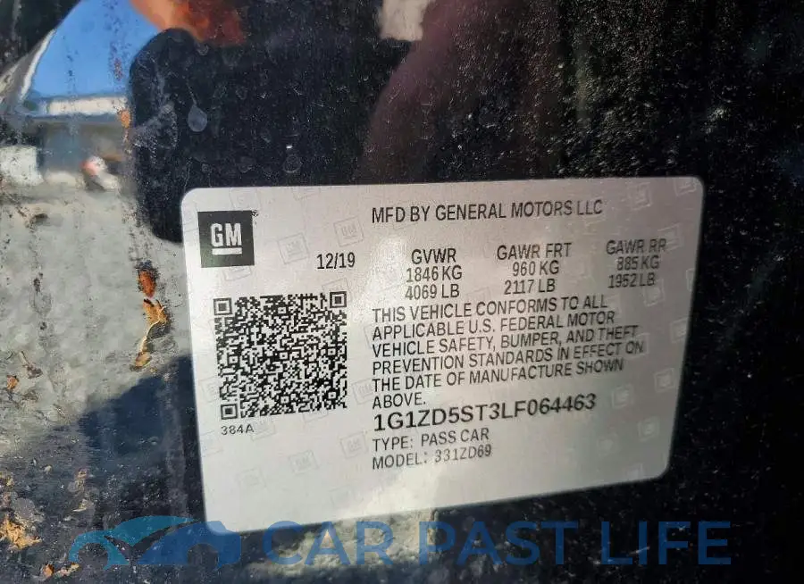 1G1ZD5ST3LF064463# 12