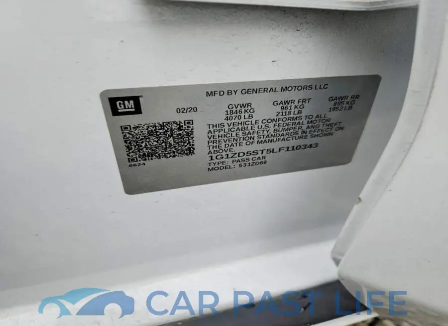 1G1ZD5ST5LF110343# 12