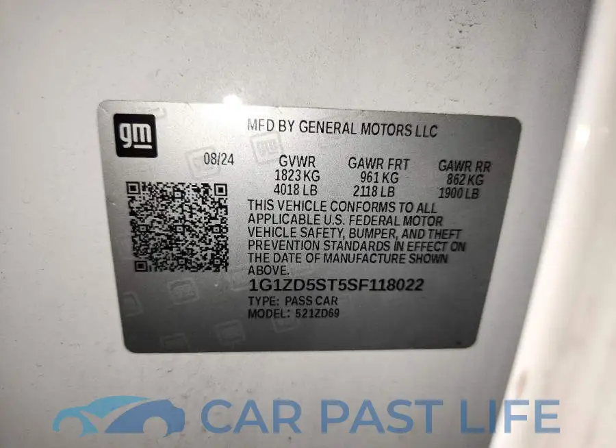 1G1ZD5ST5SF118022# 12