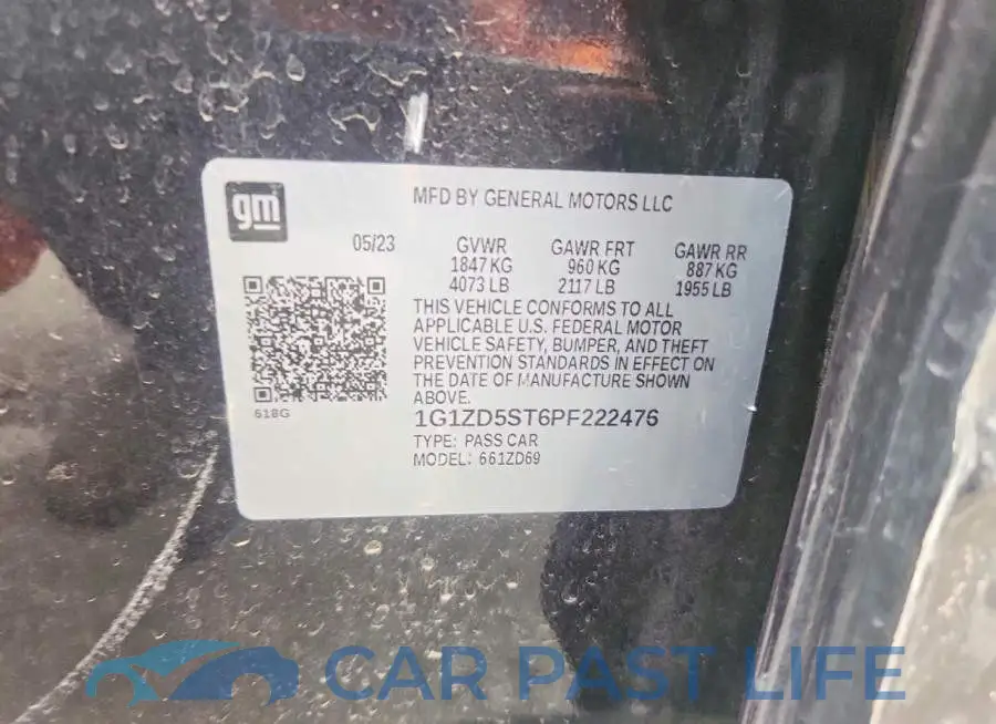 1G1ZD5ST6PF222476# 12