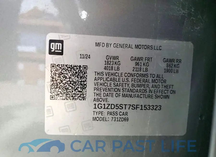 1G1ZD5ST7SF153323# 12