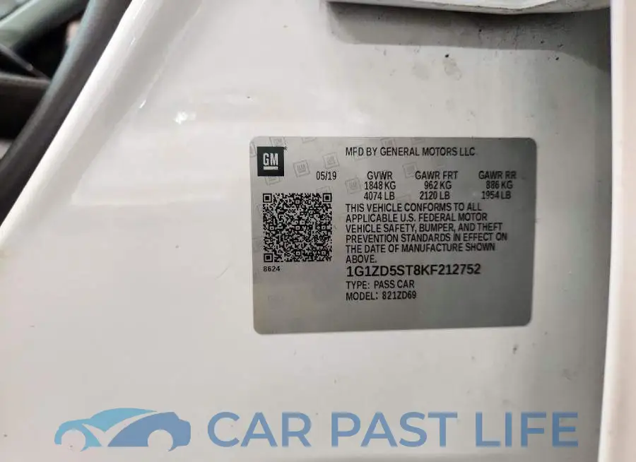 1G1ZD5ST8KF212752# 12