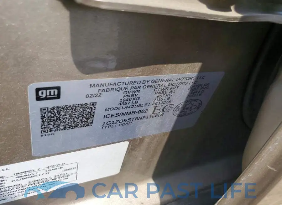 1G1ZD5ST8NF116656# 12