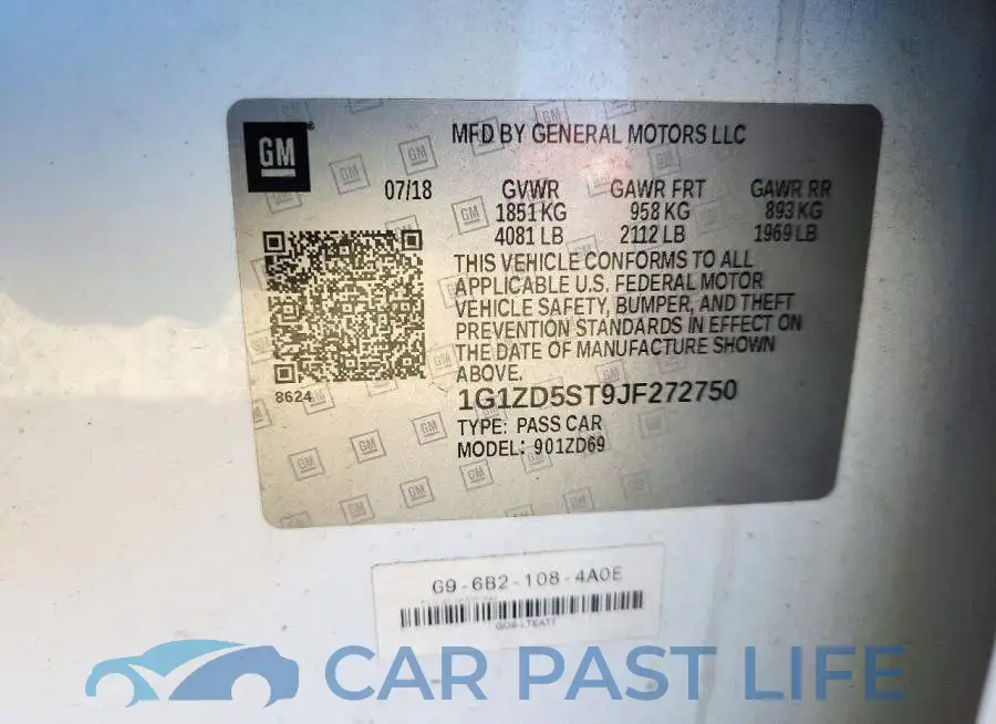 1G1ZD5ST9JF272750# 13