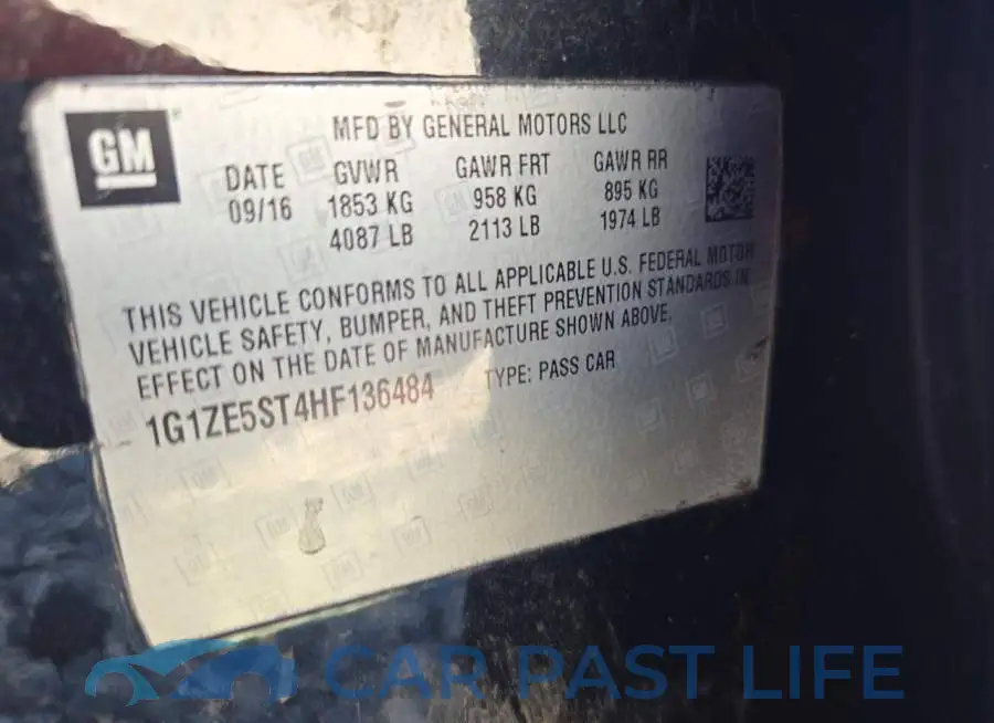 1G1ZE5ST4HF136484# 12