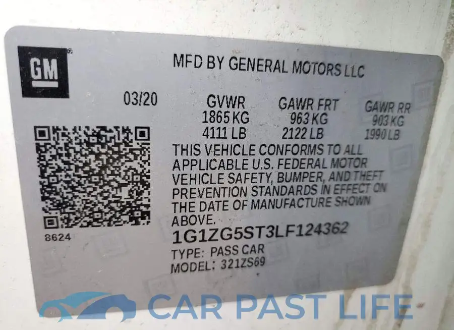 1G1ZG5ST3LF124362# 13