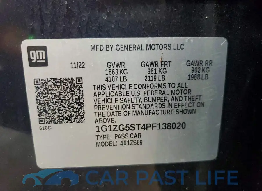 1G1ZG5ST4PF138020# 12