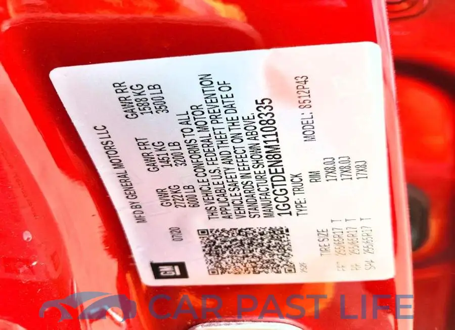 1GCGTDEN8M1108335# 12