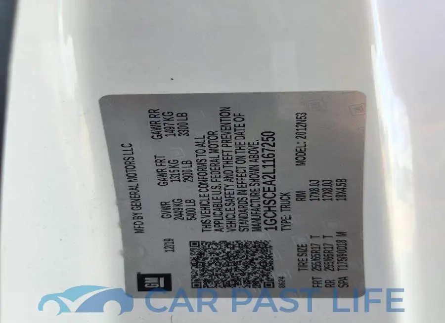 1GCHSCEA2L1167250# 13