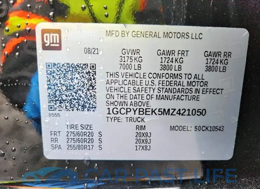 1GCPYBEK5MZ421050# 12