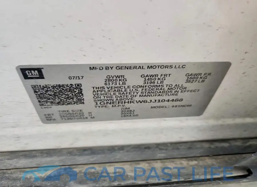 1GNERHKW6JJ104488# 13