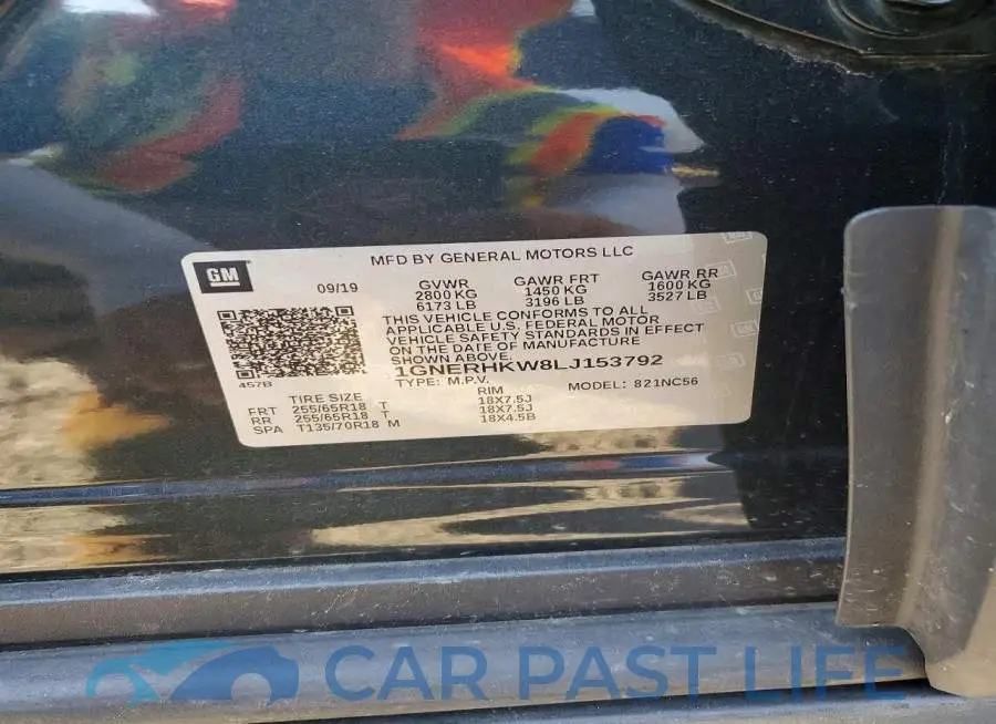 1GNERHKW8LJ153792# 13
