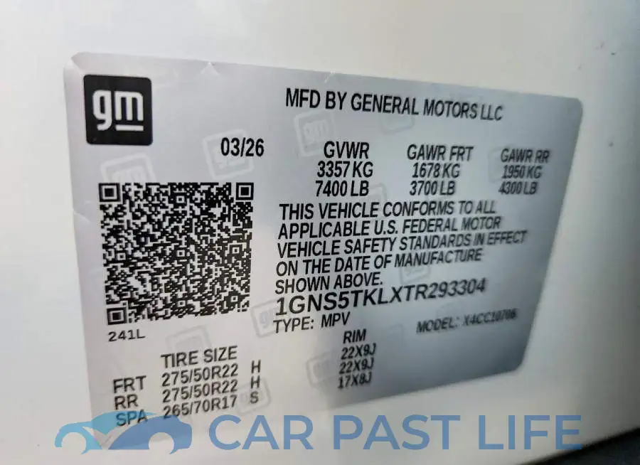 1GNS5TKLXTR293304# 13