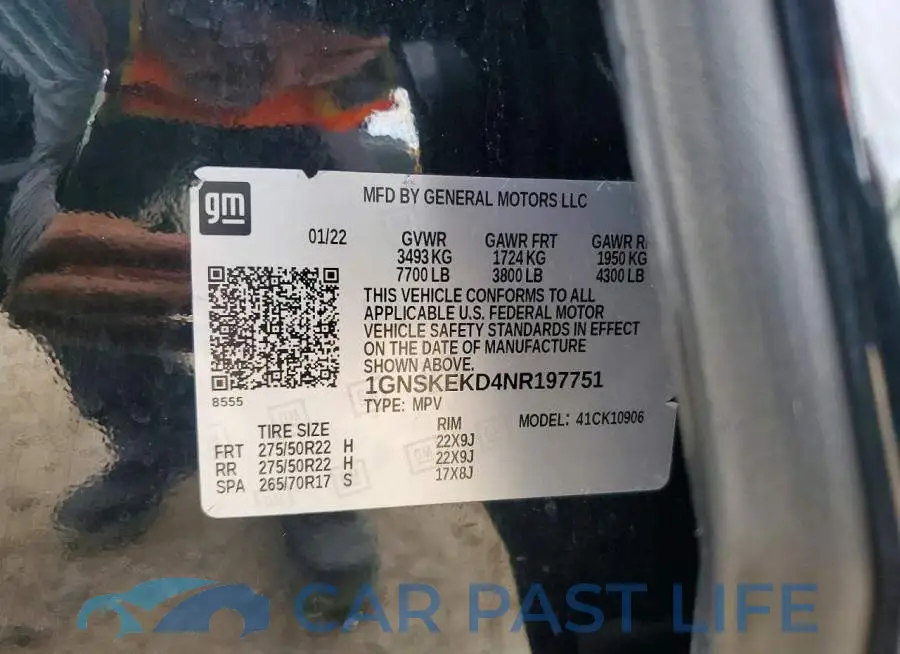 1GNSKEKD4NR197751# 13