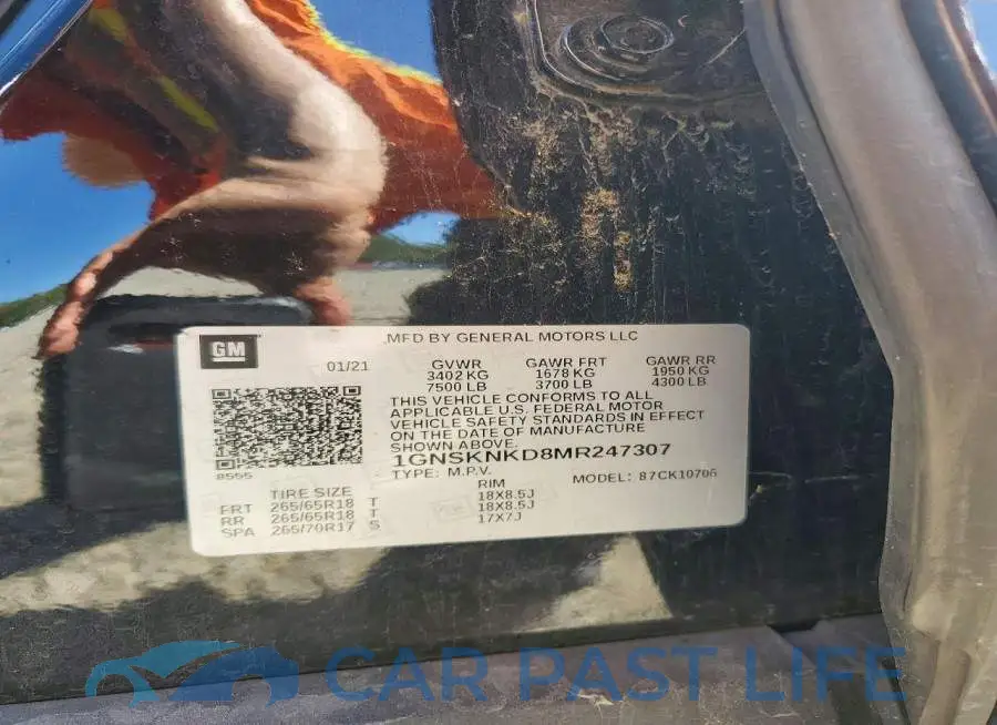 1GNSKNKD8MR247307# 13