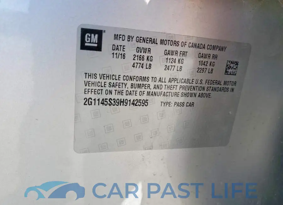 2G1145S39H9142595# 12