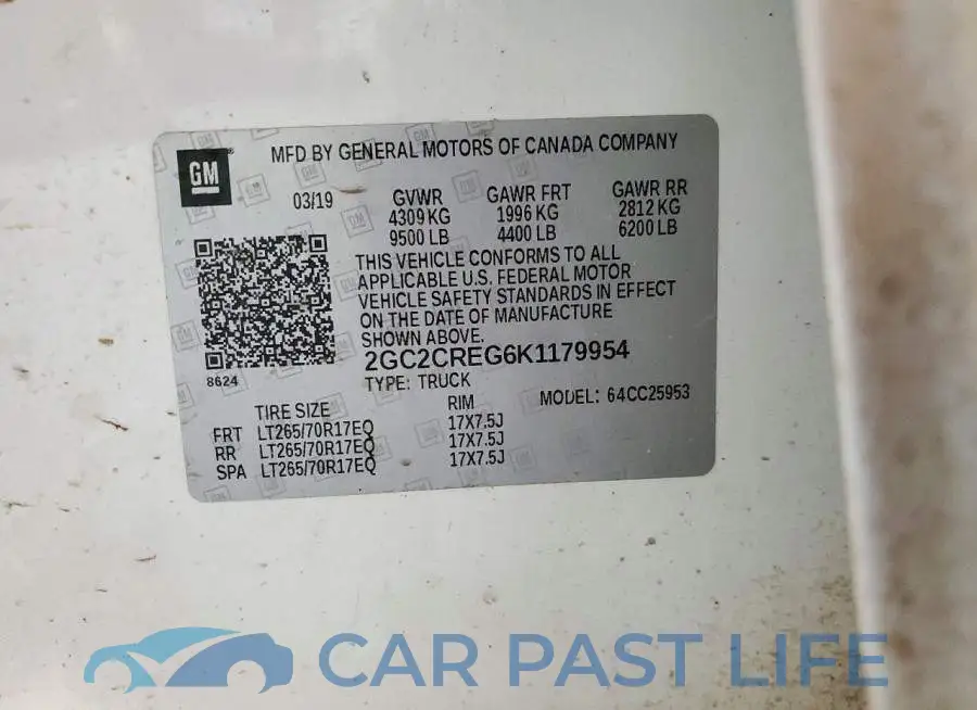 2GC2CREG6K1179954# 12