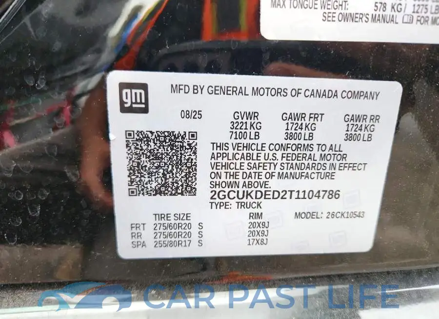 2GCUKDED2T1104786# 12