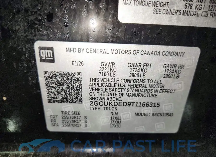 2GCUKDED9T1166315# 13