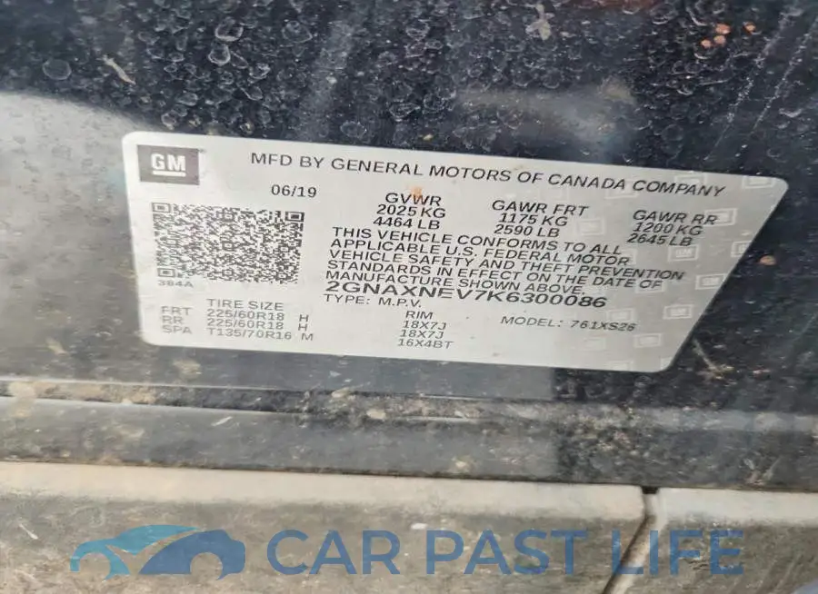 2GNAXNEV7K6300086# 13