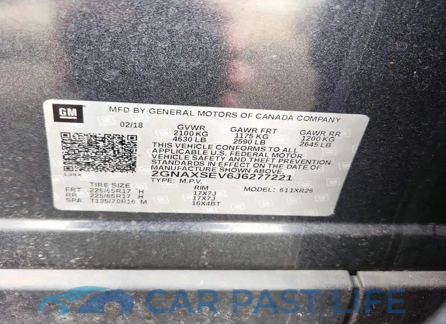 2GNAXSEV6J6277221# 13