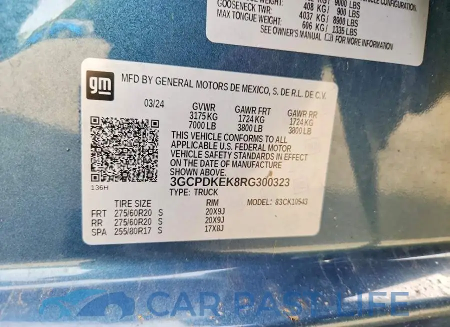 3GCPDKEK8RG300323# 12
