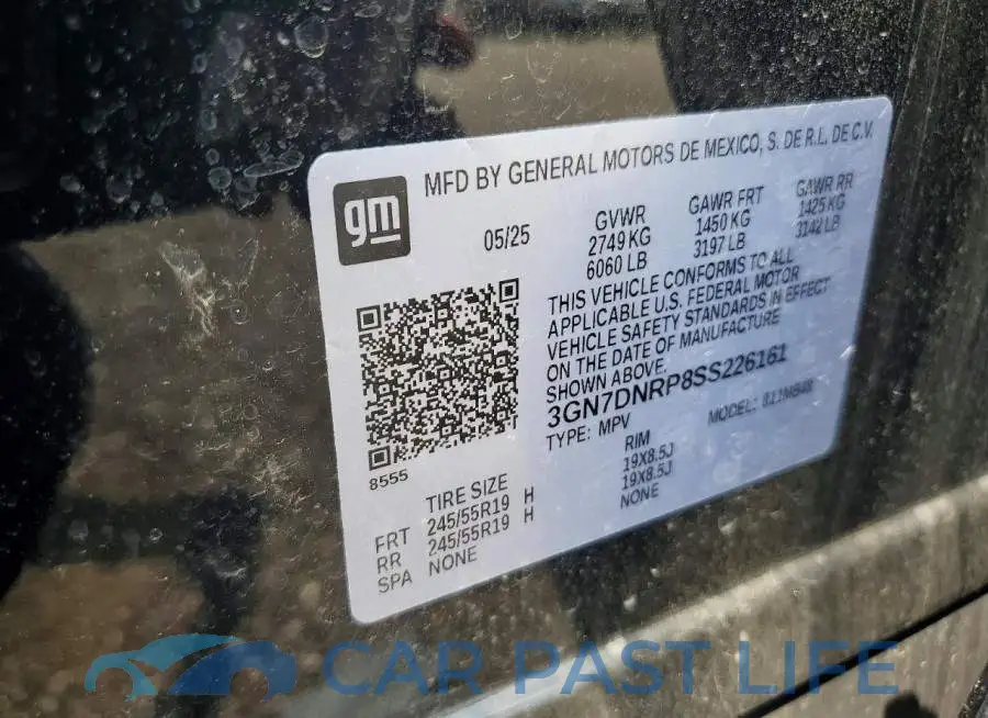 3GN7DNRP8SS226161# 13