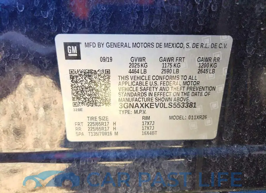 3GNAXKEV0LS553381# 13
