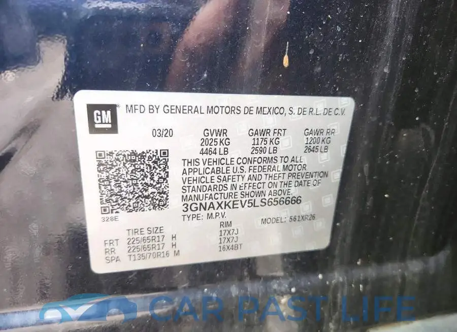 3GNAXKEV5LS656666# 13