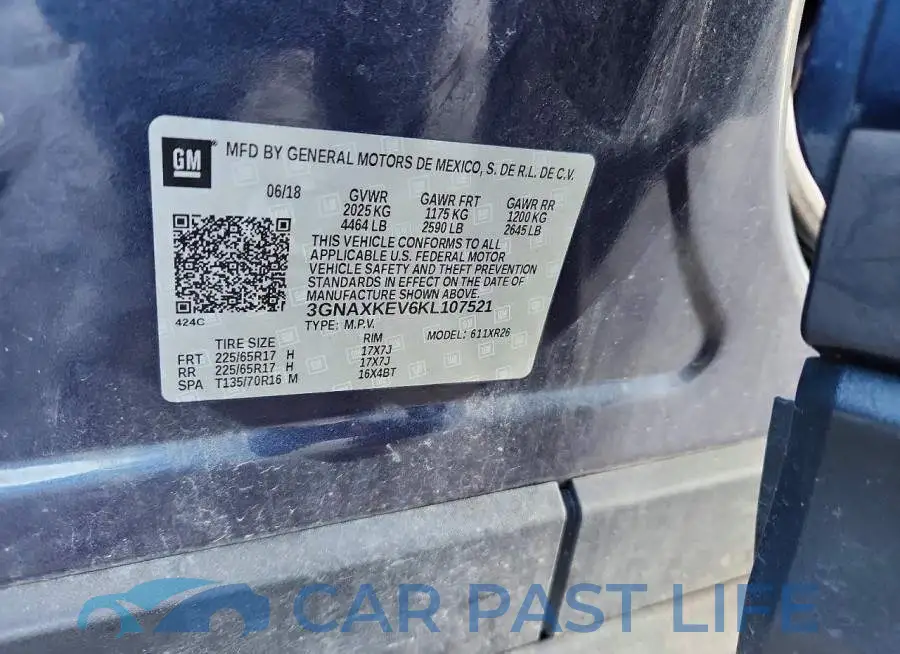 3GNAXKEV6KL107521# 12