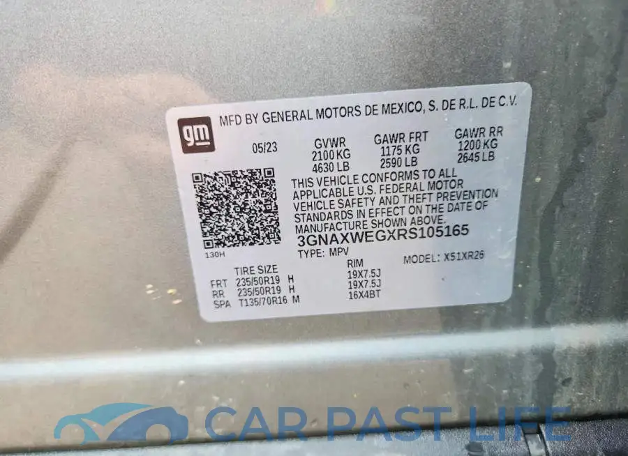 3GNAXWEGXRS105165# 13