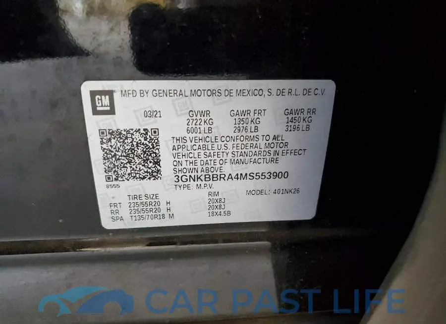 3GNKBBRA4MS553900# 14