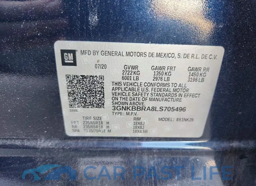 3GNKBBRA8LS705496# 13