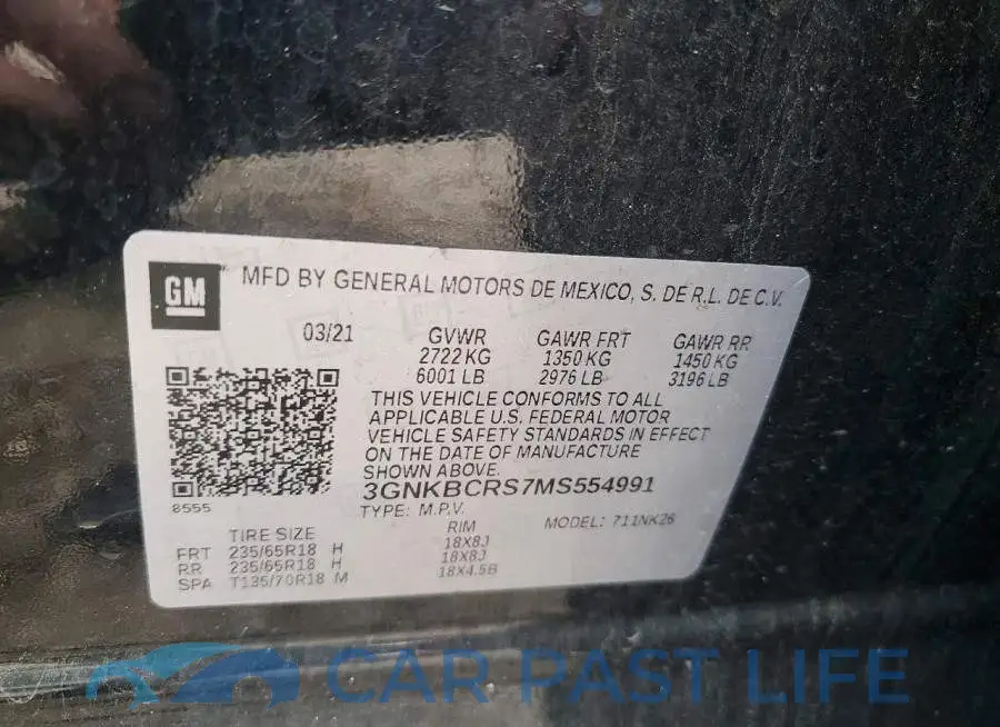 3GNKBCRS7MS554991# 14