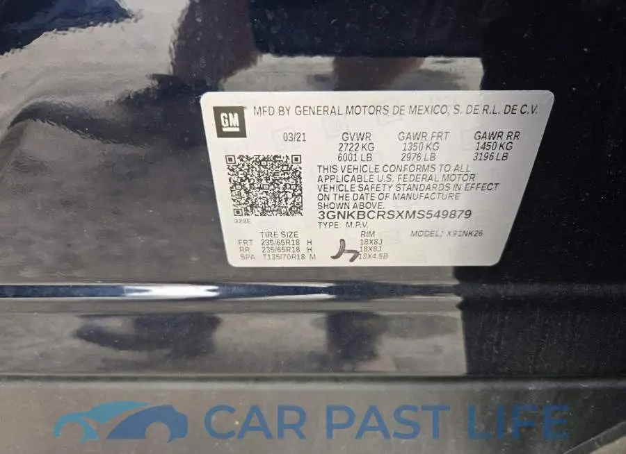 3GNKBCRSXMS549879# 14