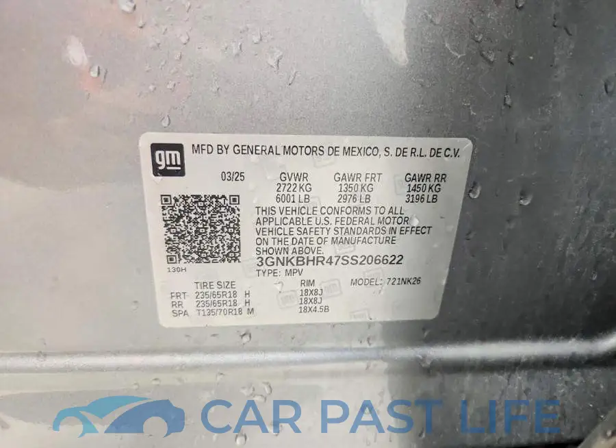 3GNKBHR47SS206622# 14