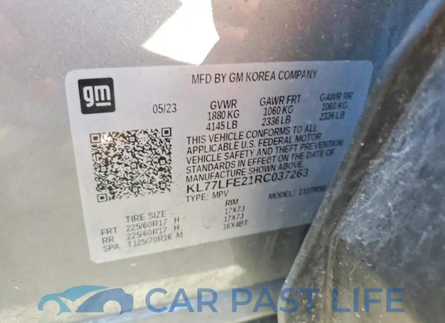 KL77LFE21RC037263# 13