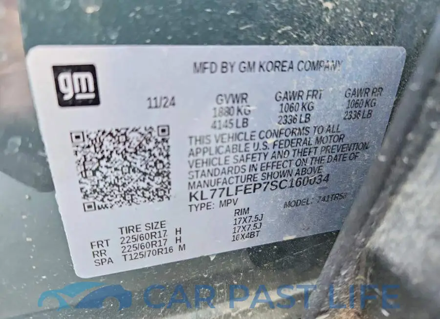KL77LFEP7SC160034# 13