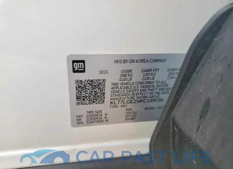 KL77LGE25RC149036# 12
