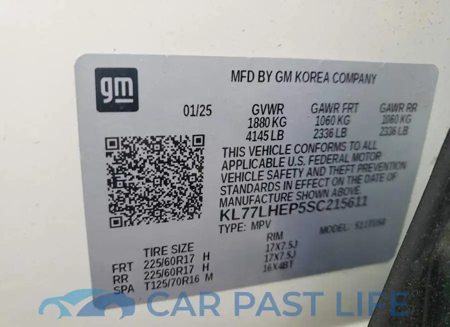 KL77LHEP5SC215611# 13