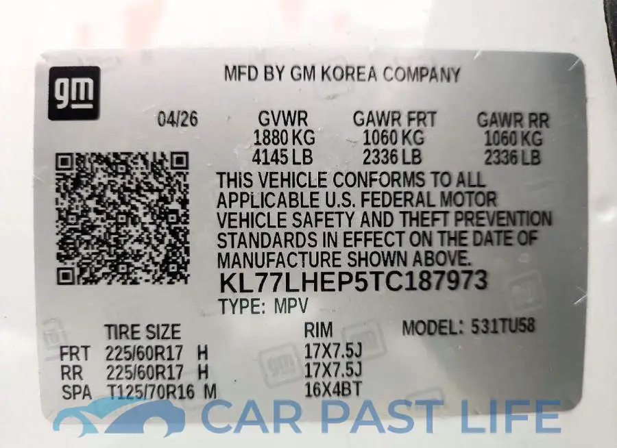 KL77LHEP5TC187973# 13