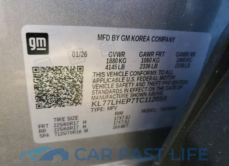 KL77LHEP7TC112059# 13
