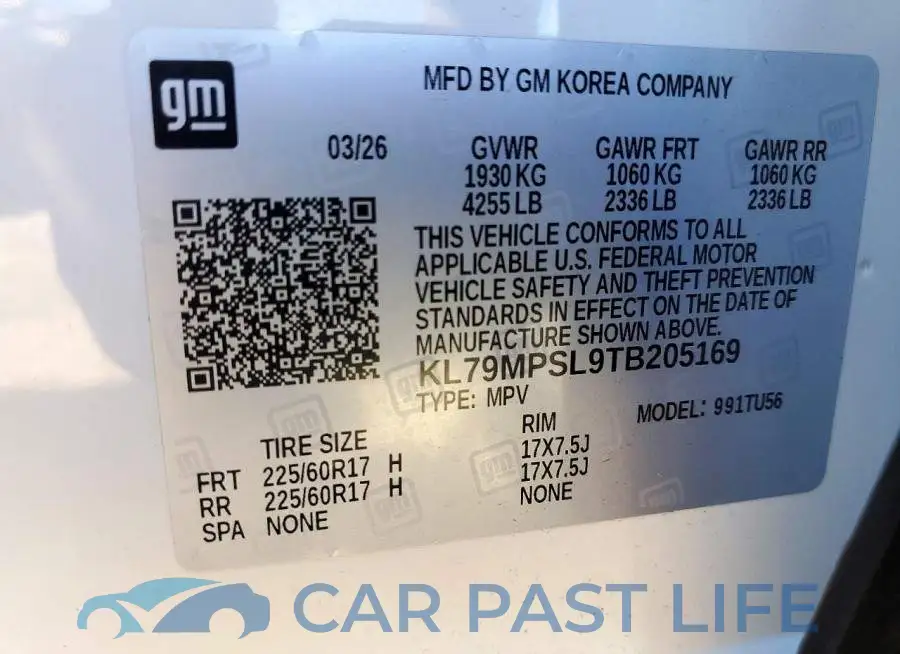 KL79MPSL9TB205169# 13