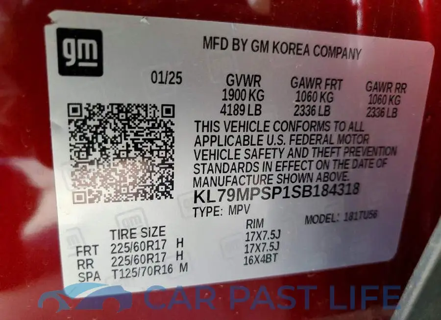 KL79MPSP1SB184318# 12