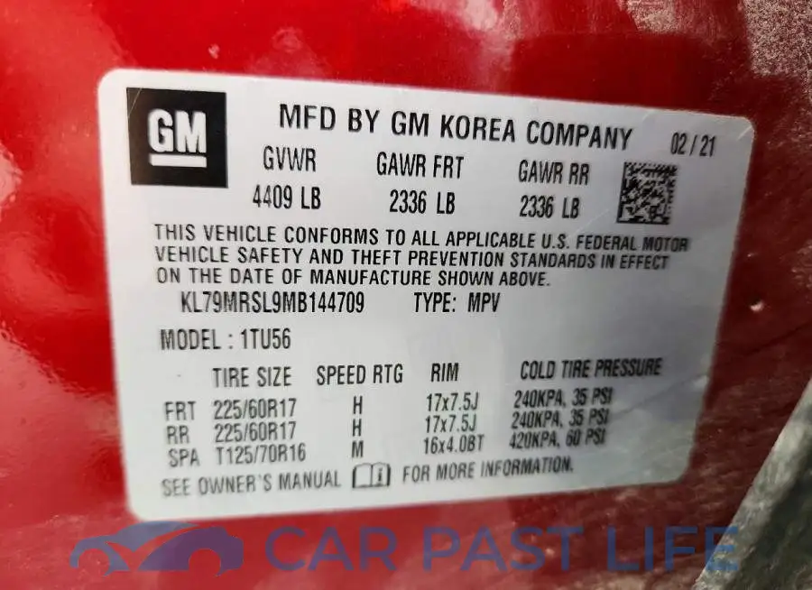 KL79MRSL9MB144709# 13