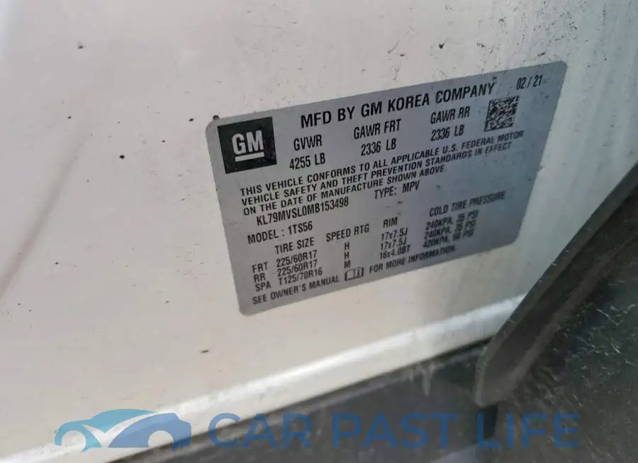 KL79MVSL0MB153498# 13