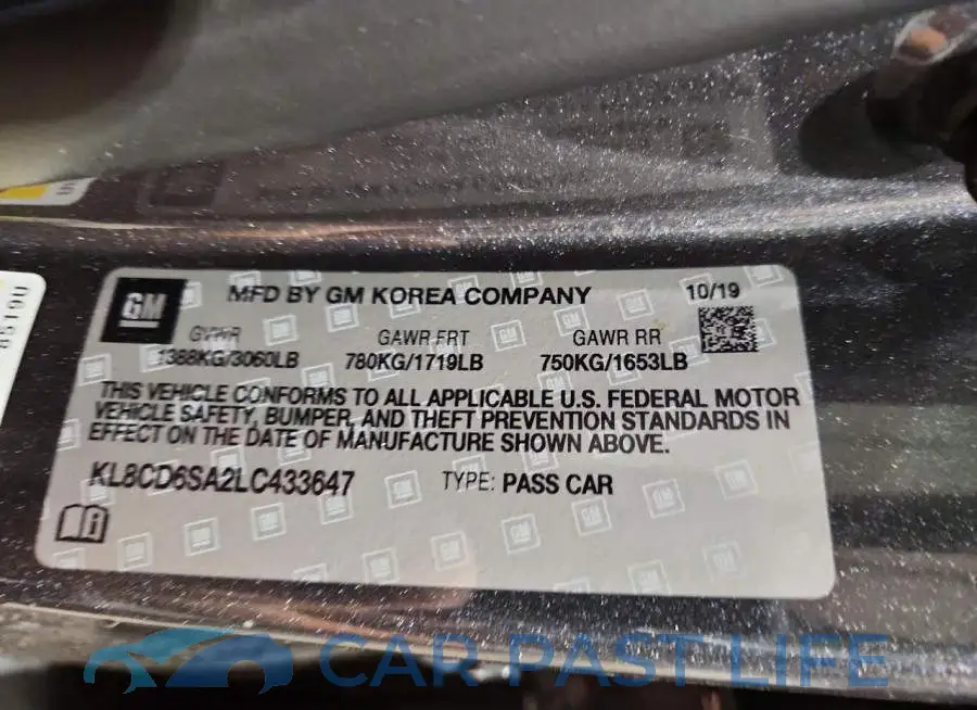 KL8CD6SA2LC433647# 12