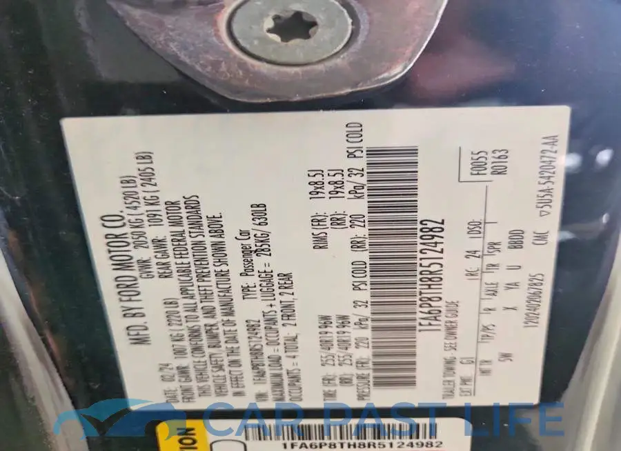 1FA6P8TH8R5124982# 12
